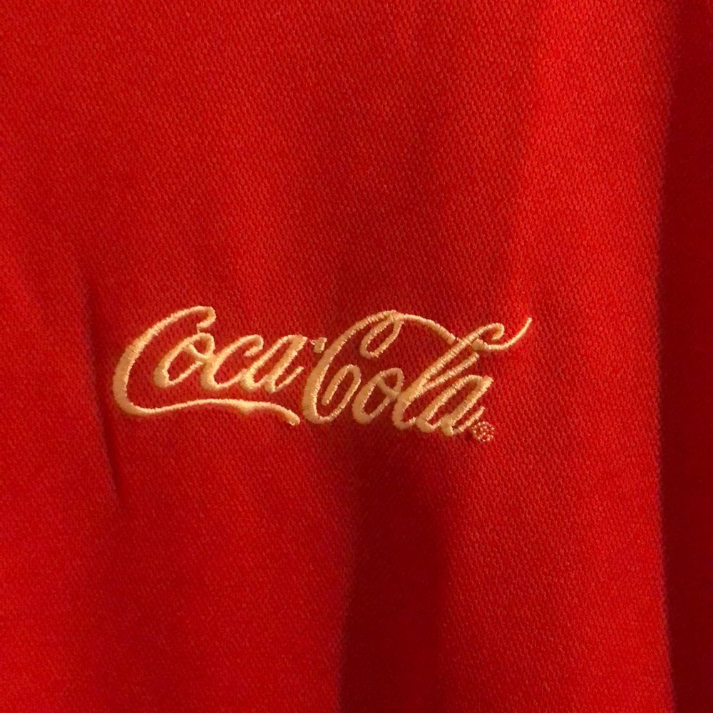 COPY - Men’s red Coca Cola Polo Shirt XL